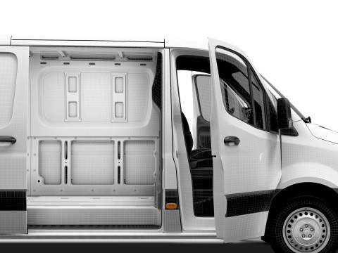 Freightliner Sprinter L2H1 FWD HQ Interior 2024 3D 모델
