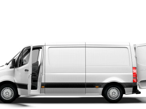 Freightliner Sprinter L2H1 FWD HQ Interior 2024 3D Model