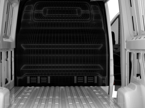 Freightliner Sprinter L2H1 FWD HQ Interior 2024 3D 모델