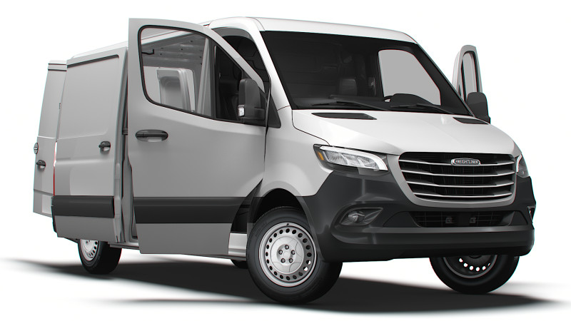 Freightliner Sprinter L2H1 RWD HQ Interior 2024 3D Модель .c4d .max .obj .3ds .fbx .stl .blend 