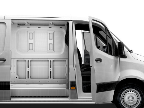 Freightliner Sprinter L2H1 RWD HQ Interior 2024 3D Модель