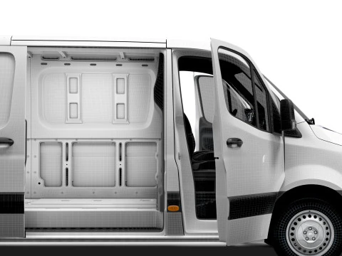 फ्रेटलाइनर स्प्रिंटर L2H1 RWD मुख्यालय इंटीरियर 2024 3D मॉडल