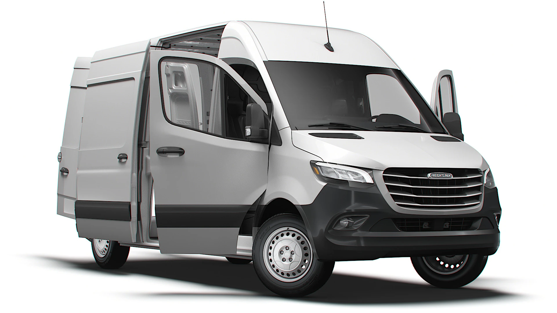 Freightliner Sprinter L2H2 FWD HQ Interior 2024 3D Model .c4d .max .obj .3ds .fbx .stl .blend 