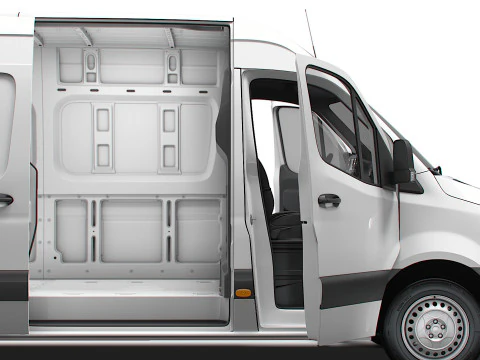 Freightliner Sprinter L2H2 FWD HQ Interior 2024 3D Model