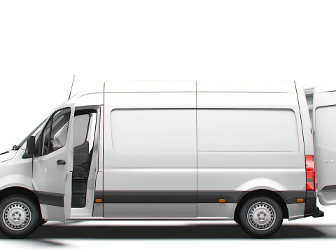 Freightliner Sprinter L2H2 FWD HQ Interior 2024 3D Model