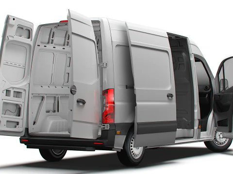 Freightliner Sprinter L2H2 FWD HQ Interior 2024 3D Model