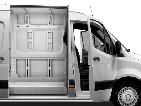 Freightliner Sprinter L2H2 FWD HQ Interior 2024 3D Model