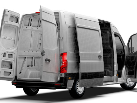 Freightliner Sprinter L2H2 FWD HQ Interior 2024 3D Model