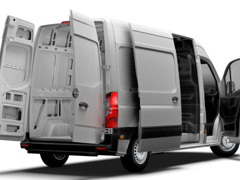 Freightliner Sprinter L2H2 FWD HQ Interior 2024 3D Model