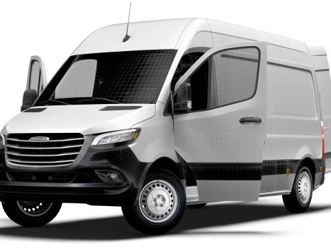 Freightliner Sprinter L2H2 FWD HQ Interior 2024 3D Model