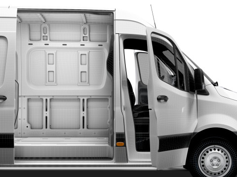 Freightliner Sprinter L2H2 RWD HQ Interior 2024 Model 3D