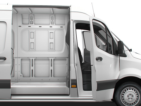 Freightliner Sprinter L3H2 RWD HQ Interior 2024 3D Модель