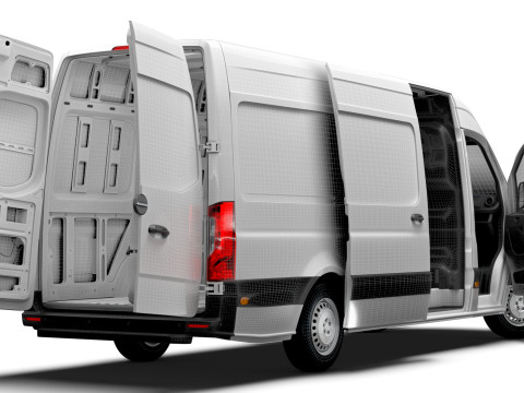 Freightliner Sprinter L3H2 RWD HQ Interior 2024 3D Модель
