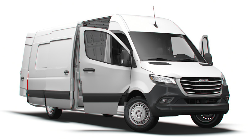 Freightliner Sprinter L4H2 RWD HQ Interior 2024 3D Model .c4d .max .obj .3ds .fbx .stl .blend 