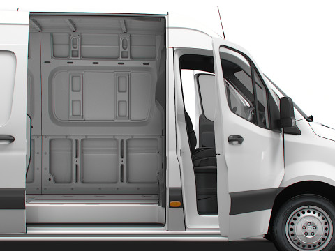 Freightliner Sprinter L4H2 RWD HQ Interior 2024 3D Model