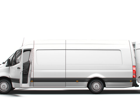 Freightliner Sprinter L4H2 RWD HQ Interior 2024 3D Model