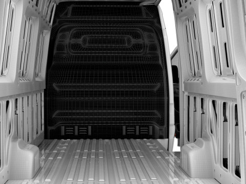Freightliner Sprinter L4H2 RWD HQ Interior 2024 3D Model