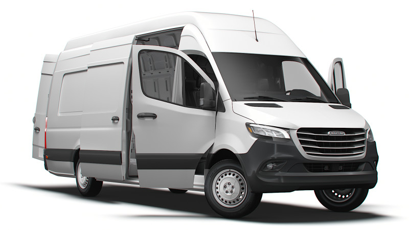 Freightliner Sprinter L4H3 RWD HQ Interior 2024 3D 模型 .c4d .max .obj .3ds .fbx .stl .blend 