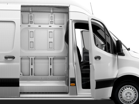 Freightliner Sprinter L4H3 RWD HQ Interior 2024 3D 模型
