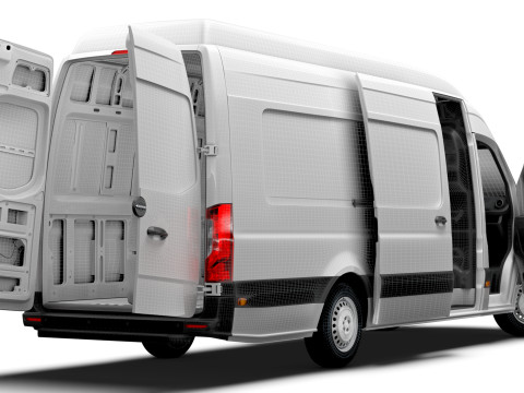 Freightliner Sprinter L4H3 RWD HQ Interior 2024 3D 模型