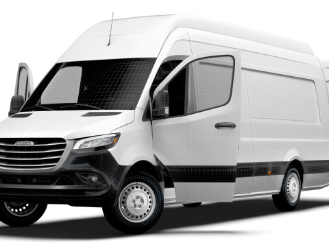 Freightliner Sprinter L4H3 RWD HQ Interior 2024 3D 模型