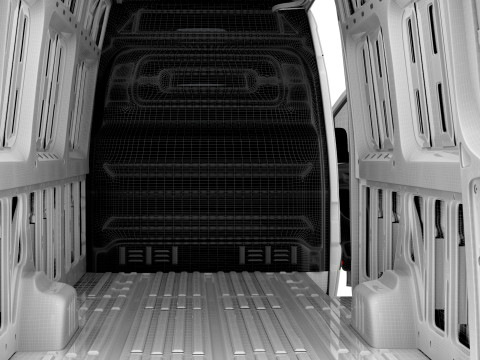 Freightliner Sprinter L4H3 RWD HQ Interior 2024 3D 模型
