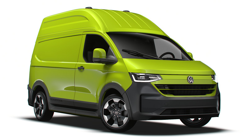 Volkswagen Transporter L1H2 2024 Model 3D .c4d .max .obj .3ds .fbx .stl .blend 
