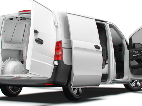 Mercedes Benz eVito L1 HQ Interior 2024 3D Model