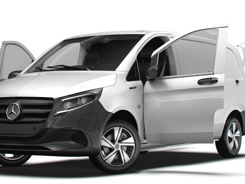 Mercedes Benz eVito L1 HQ Interior 2024 3D Model