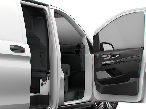 Mercedes Benz eVito L1 HQ Interior 2024 3D Model