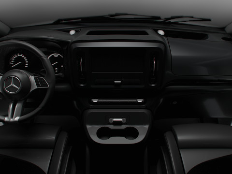 Mercedes Benz eVito L1 HQ Interior 2024 3D Model