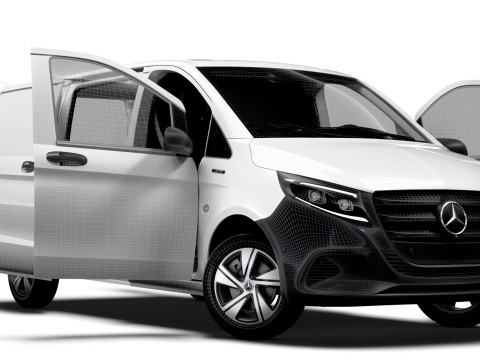 Mercedes Benz eVito L1 HQ Interior 2024 3D Model