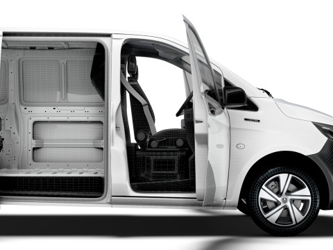 Mercedes Benz eVito L1 HQ Interior 2024 3D Model