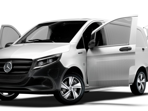 Mercedes Benz eVito L1 HQ Interior 2024 3D Model