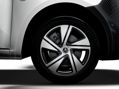 Mercedes Benz eVito L1 HQ Interior 2024 3D Model