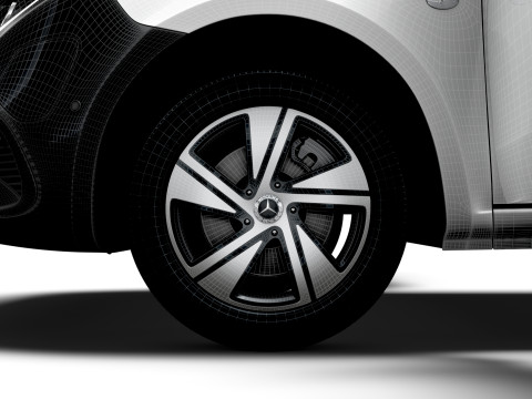 Mercedes Benz eVito L1 HQ Interior 2024 3D Model