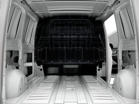 Mercedes Benz eVito L1 HQ Interior 2024 3D Model