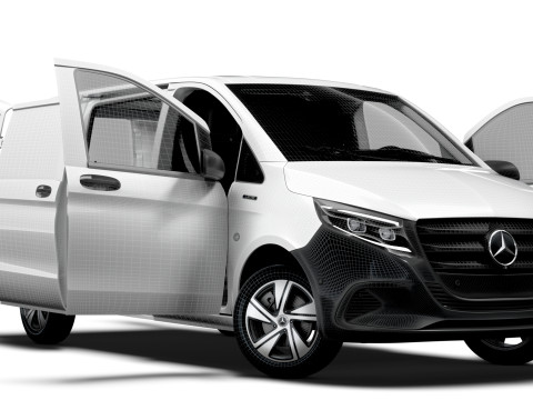 Mercedes Benz eVito L2 HQ Interior 2024 3D 모델