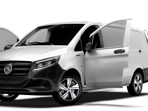 Mercedes Benz eVito L2 HQ Interior 2024 3D 모델