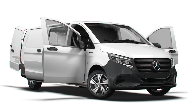 Mercedes Benz eVito L3 HQ Interior 2024 3D Модель .c4d .max .obj .3ds .fbx .stl .blend 