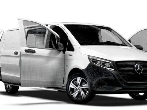 メルセデス ベンツ eVito L3 HQ インテリア 2024 3Dモデル