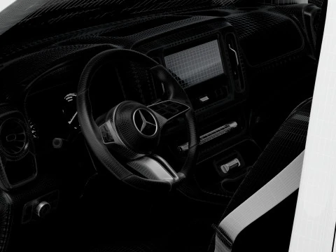 メルセデス ベンツ eVito L3 HQ インテリア 2024 3Dモデル