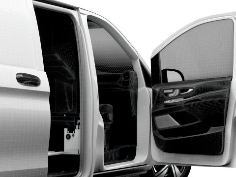 メルセデス ベンツ eVito L3 HQ インテリア 2024 3Dモデル