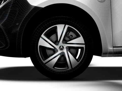 メルセデス ベンツ eVito L3 HQ インテリア 2024 3Dモデル