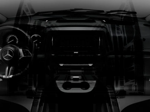 メルセデス ベンツ eVito L3 HQ インテリア 2024 3Dモデル