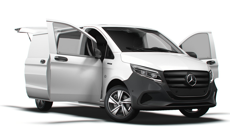 Mercedes Benz eVito Valve L2 HQ Interior 2024 3D Model .c4d .max .obj .3ds .fbx .stl .blend 