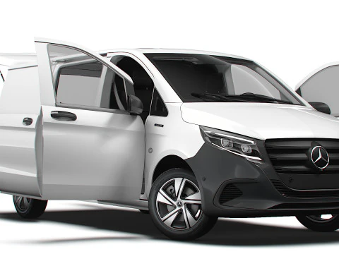 Mercedes-Benz eVito Valve L2 HQ Интерьер 2024 г. 3D Модель