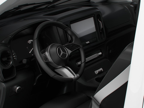 Mercedes Benz eVito Valve L2 HQ Interior 2024 3D Model