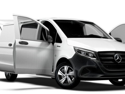 Mercedes Benz eVito Valve L2 HQ Interior 2024 3D Model