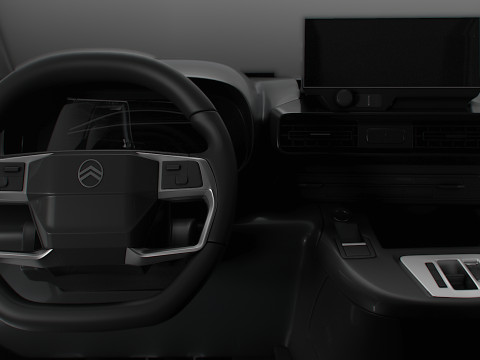Citroen e Berlingo SWB Van HQInterior 2024 3D Model